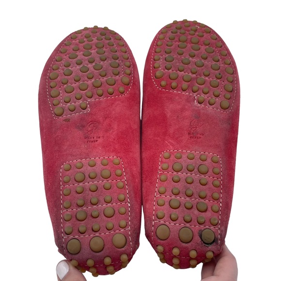 M. Gemi The Felize Sunset Red Suede Driving Mocassin Loafers - Picture 5 of 6